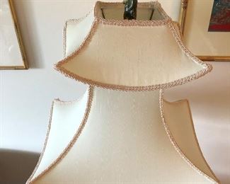 the lamps have wonderful pagoda shades and mudman finials