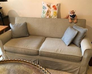 slip covered sleeper sofa