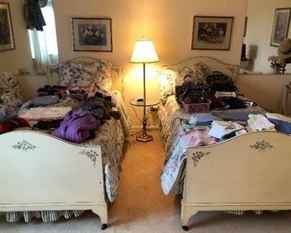 Girls or ladies hand painted twin bedroom suite