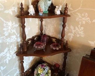 Herend figurines on top