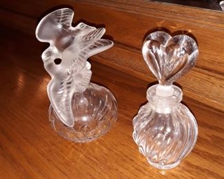 Perfume bottles Nina Ricchi. France crystal