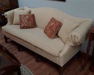 Camel back style sofa. Nice condition