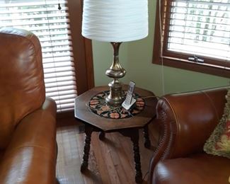 Side table and lamp