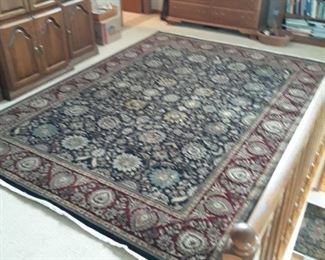 Wool rug, fine detail.
Approximately 9 x 12
