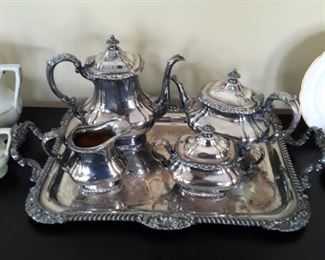 Gorham silver coffee/ tea service.
Silver over copper means good quality