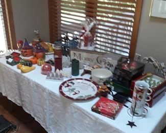 Holiday decor items