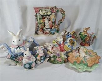 Fitz and Floyd Rabbit Collection