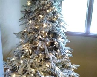 Flocked Christmas Tree