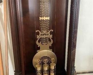 Lot 1-Howard Milker Grandfather clock stands over 6’ tall