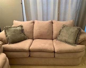 Lot 9-microfiber sleep sofa and loveseat- REDUCED for Quick Sale -$400!  This is a great deal!. This set is brand new! Never sat in!