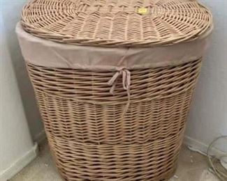 Lot 23-large wicker laundry basket -$25
