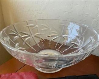 Lot 43- decorative glass bowl 13” around -$40