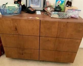 Lot 58-handmade dresser 41 1/2”x20x30” 6 drawers -$90