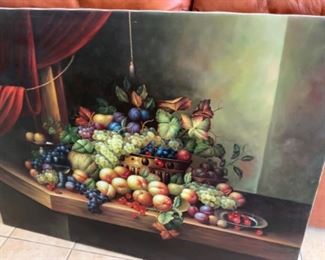 Lot 185-print with fruit. $55 NOW $30