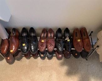 Lot 188. Men’s shoes various prices   9 1/2 Medium width  All prices are marked on each are NOW HALF OFF
