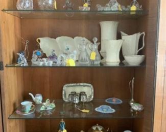 Lot 202- crystal figurines and animals $8-$15. Lenox various prices, other knickknacks various prices  WE STILL HAVE SOME LENOX AND CUTE FIGURINES LEFT