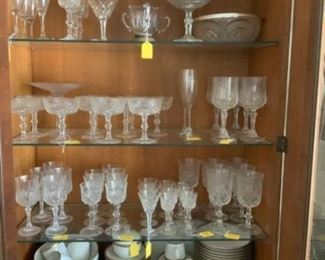 Lot 203 glassware and China various prices  THE CHINA IS NOW HALF OFF
