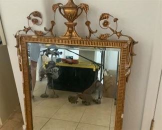 Lot 216- vintage gold framed mirror $30 NOW $15