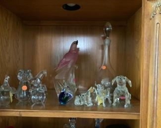 The Murano owl and Shannon crystal horse sold, but we still have some cute animal figurines.