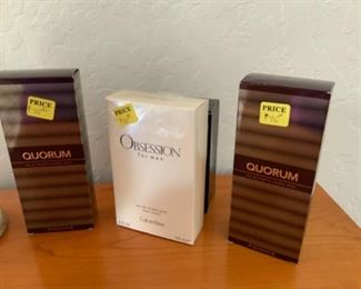 Quorum cologne is still available   Obession cologne is Sold.
