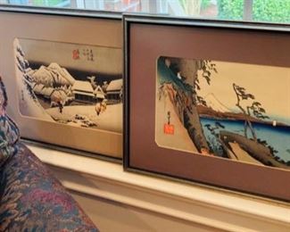 Two Japanse Woodblock Prints