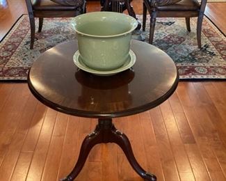 Banded Mahogany Tea Table, Queen Anne style
