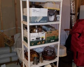 basement items (plastic shelves are NOT FOR SALE)
