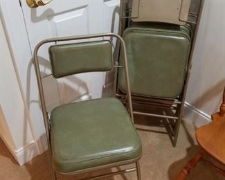4 padded folding chairs