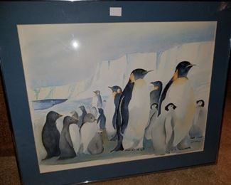 signed and framed artwork by Baltimore artist Robert Shea