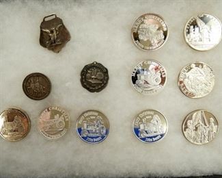 STERLING SILVER COMMEMORATIVE COINS 