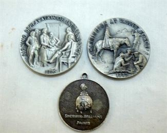 SILVER COMM. COINS & SWP PENDANT 