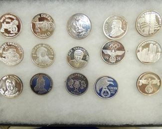 STERLING SILVER COMMEMORATIVE COINS