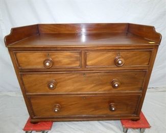 1800's 2 OVER 2 WALNUT CHEST 