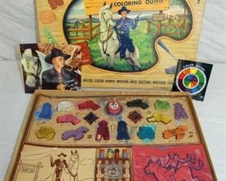 HOPALONG CASSIDY COLORING OUTFIT IN BOX 