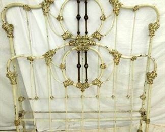 FULL SIZE HEAVY WROUGHT IRON BED 