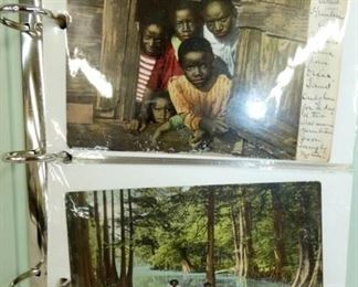 BOOK OF BLACK AMERICANA POST CARDS 