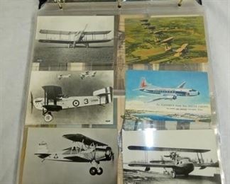 VIEW 2 AIRPLANE/AVIATION POST CARDS 