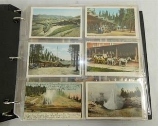 BOOK OF YELLOWSTONE PARK POSTCARDS 