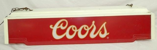 COORS POOL TABLE LIGHT 