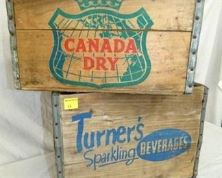 Canada Dry/TURNERS BEV. WOODEN BOXES 