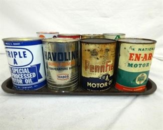 HAVOLINE//PENNFIELD/TRIPLE A OIL CANS 