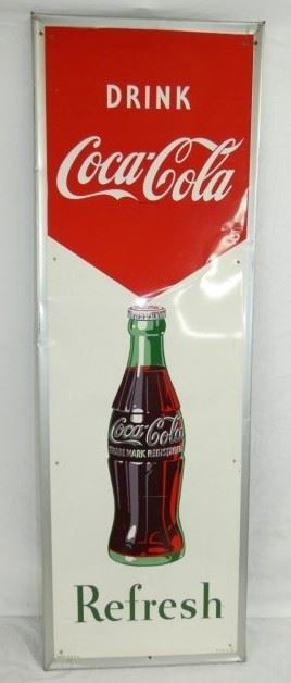 1952 18X54 DRINK COCA COLA SIGN 