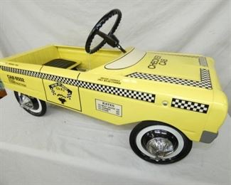 VIEW 2 OTHERSIDE CHECKER CAB PEDAL CAR 