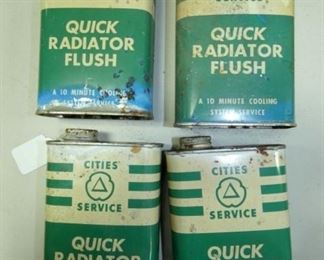 CITIES SERVICE RADIATOR FLUSH CANS 