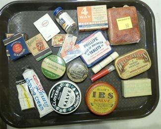 OLD STOCK ADV. TINS/MATCHES/7UP/ESSO 