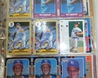 COLL. OF ALBUMS 70'-90'S BASEBALL CARDS 