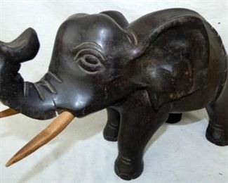 15X10 WOODEN CARVED ELEPHANT 