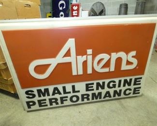 73X50 LIGHTED ARIENS ENGINE SIGN 