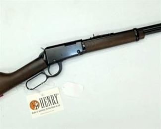 HENRY 22LR LEVER ACTION W/BOX 
