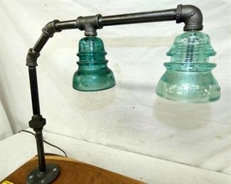 VIEW 2 PIPE INSULATOR TABLE LAMP 